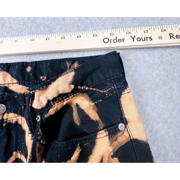 Levis Mens Jeans 32x32 Black Gold Chain Print 512 Slim Taper Fit Denim Urban Y2K - Picture 5 of 12